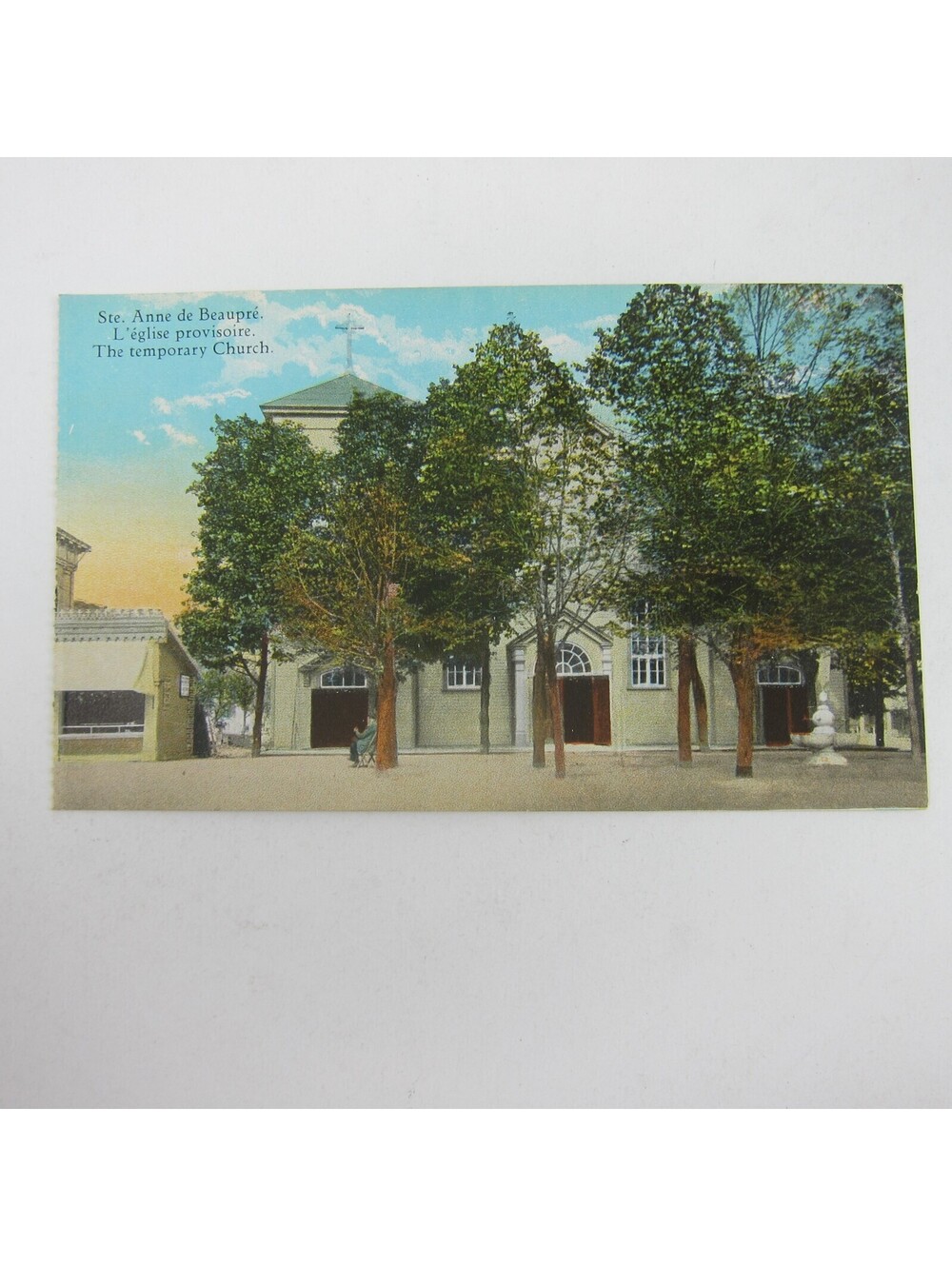 Postcard Quebec Canada Sainte Ste. Anne De Beaupre Temporary Church Exterior